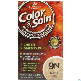 Color&soins 9n blond miel    135ml 3chenes