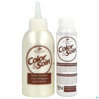 Color&soins 9n blond miel    135ml 3chenes