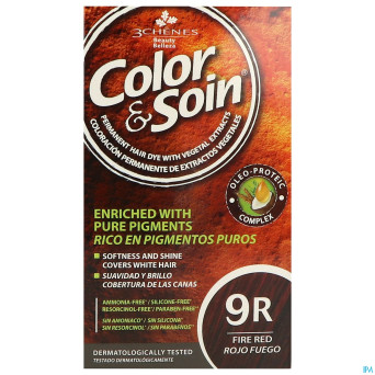Color&soins 9r rouge feu    135ml 3chenes
