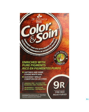 Color&soins 9r rouge feu    135ml 3chenes