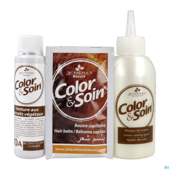 Color&soins 10a blond clair cendre   135ml 3chenes