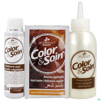 Color&soins 10a blond clair cendre   135ml 3chenes
