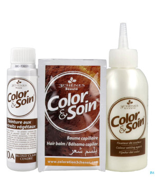 Color&soins 10a blond clair cendre   135ml 3chenes