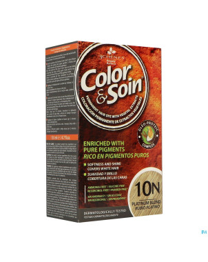 Color&soins 10n blond platine    135ml 3chenes