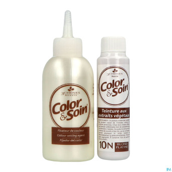 Color&soins 10n blond platine    135ml 3chenes