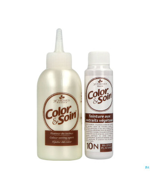 Color&soins 10n blond platine    135ml 3chenes