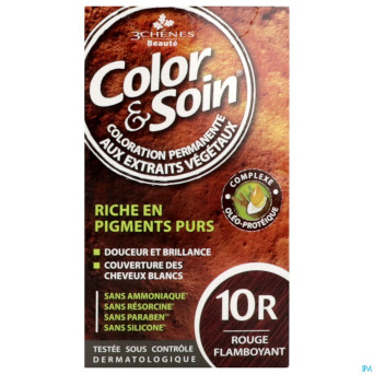 Color&soins 10r rouge flamboyant    135ml 3chenes