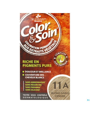 Color&soins 11a blond sable cendre   135ml 3chenes