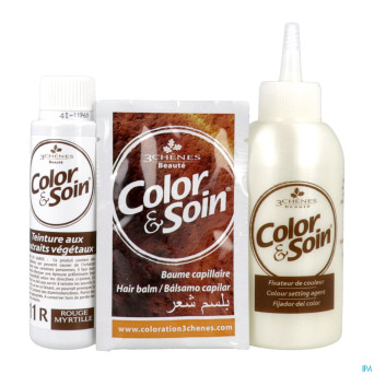 Color&soins 11r rouge myrtille    135ml 3chenes