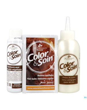 Color&soins 11r rouge myrtille    135ml 3chenes
