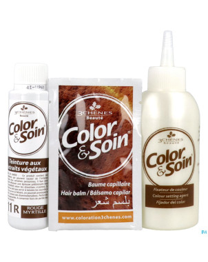 Color&soins 11r rouge myrtille    135ml 3chenes