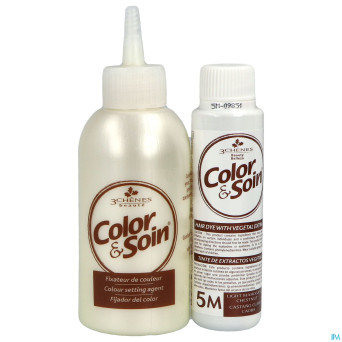 Color&soins 5m chatain clair acajou  135ml 3chenes