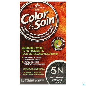 Color&soins 5n chatain clair    135ml 3chenes