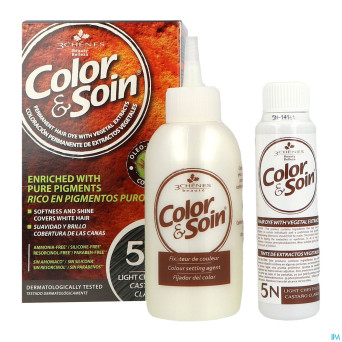Color&soins 5n chatain clair    135ml 3chenes
