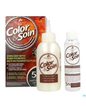 Color&soins 5n chatain clair    135ml 3chenes