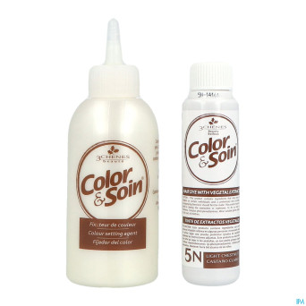 Color&soins 5n chatain clair    135ml 3chenes
