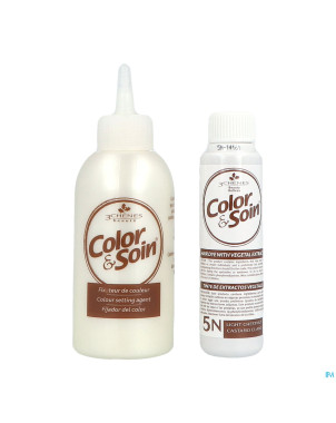 Color&soins 5n chatain clair    135ml 3chenes