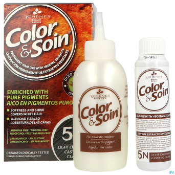Color&soins 5n chatain clair    135ml 3chenes