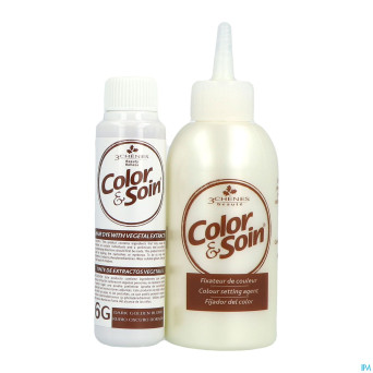 Color&soins 6g blond fonce dore    135ml 3chenes