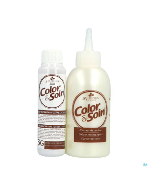 Color&soins 6g blond fonce dore    135ml 3chenes