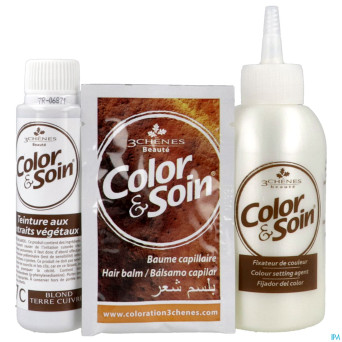 Color&soins 7c blond terre cuivre    135ml 3chenes