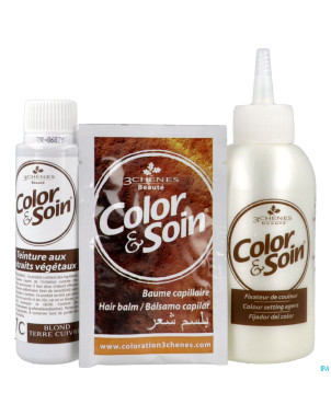 Color&soins 7c blond terre cuivre    135ml 3chenes