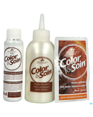 Color&soins 4m chatain acajou    135ml 3chenes