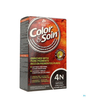 Color&soins 4n chatain naturel    135ml 3chenes