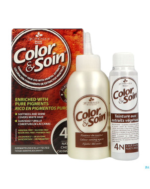 Color&soins 4n chatain naturel    135ml 3chenes