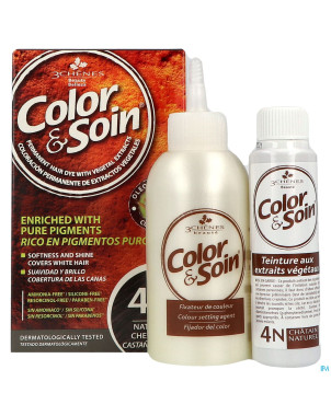 Color&soins 4n chatain naturel    135ml 3chenes