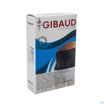 Gibaud ceinture lombaire anatom. h21 noir   s 5014