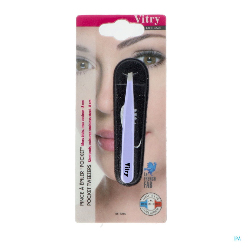 Vitry pince epil pocket mors biais inox    1016c