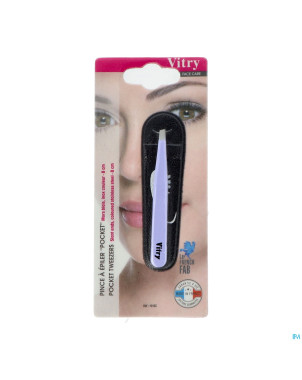Vitry pince epil pocket mors biais inox    1016c