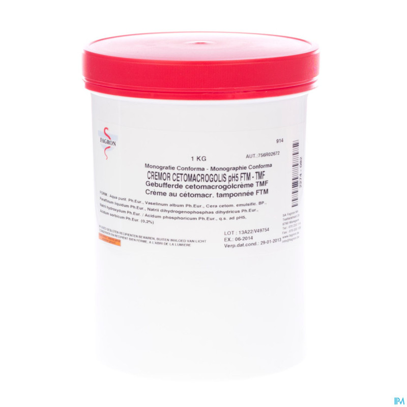 Cetomacrogol cr tamponnee   1kg fag