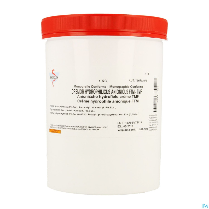 Creme hydrophile anionique  1kg fag