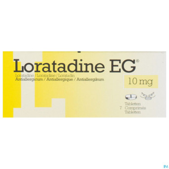 Loratadine eg 10 mg tabl   7 x 10 mg