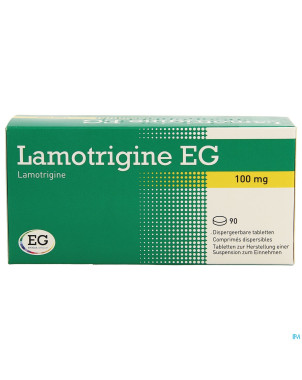 Lamotrigine eg 100mg comp disp 90x100mg