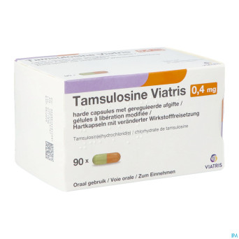 Tamsulosine viatris 0,4mg caps 90