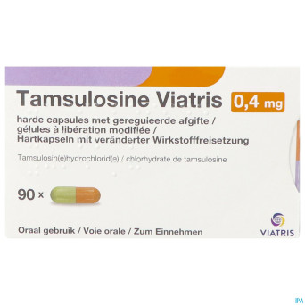 Tamsulosine viatris 0,4mg caps 90