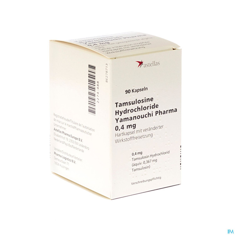 Tamsulosine hcl yamanouchi caps 90x0,4mg