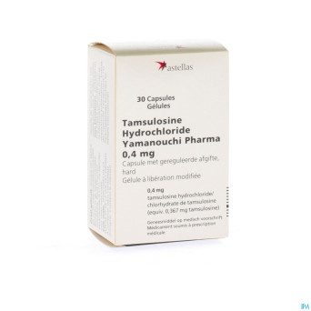 Tamsulosine hcl yamanouchi caps 30x0,4mg