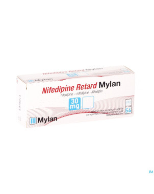Nifedipine retard mylan 30 mg comp 56 x 30 mg