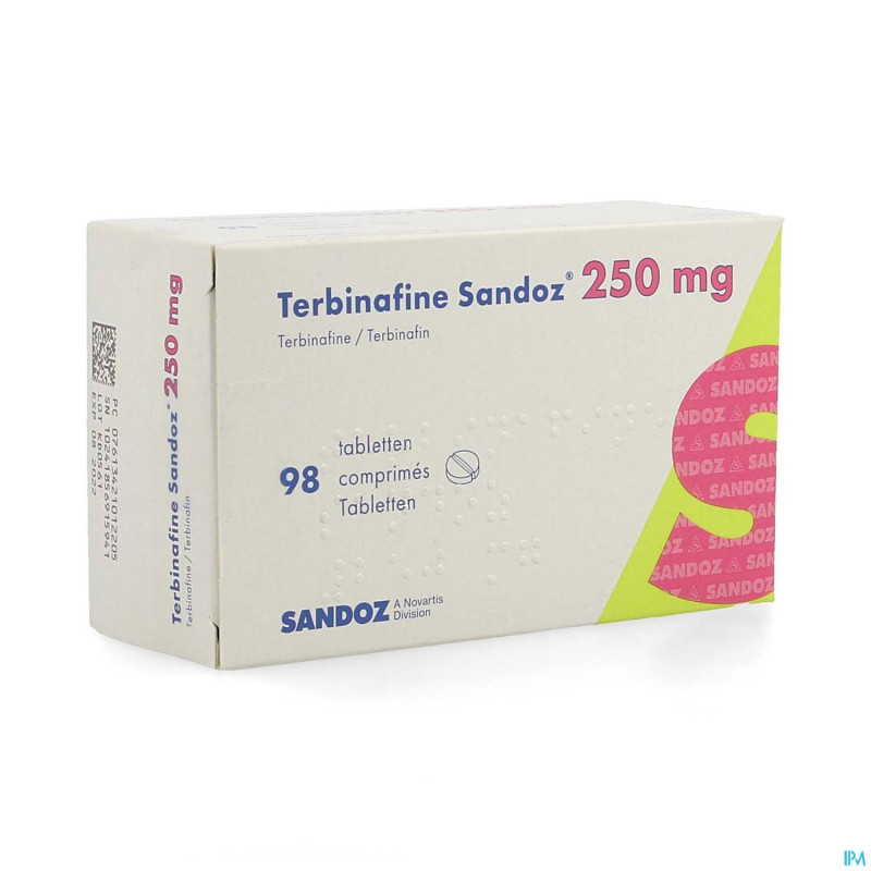 Terbinafine sandoz comp 98 x 250 mg