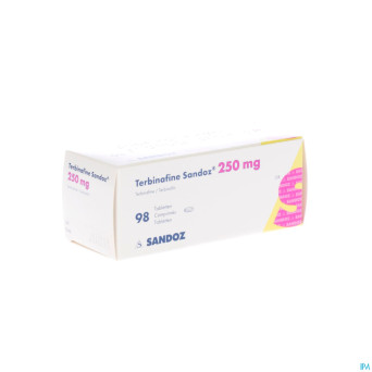 Terbinafine sandoz comp 98 x 250 mg