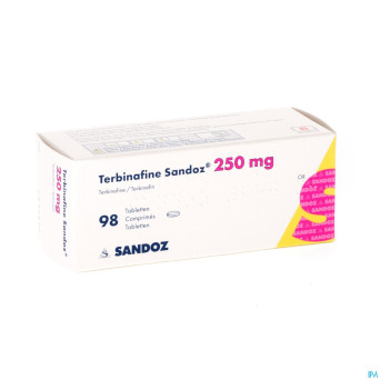 Terbinafine sandoz comp 98 x 250 mg