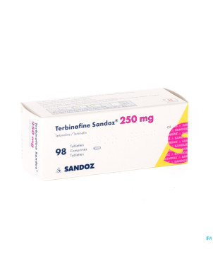 Terbinafine sandoz comp 98 x 250 mg