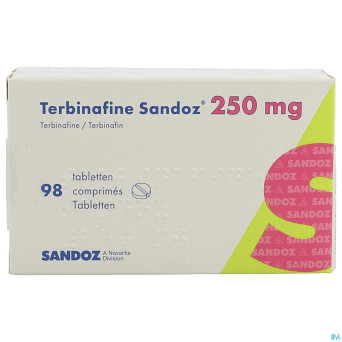 Terbinafine sandoz comp 98 x 250 mg