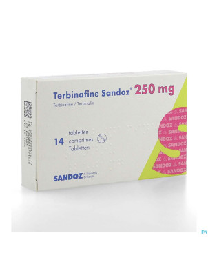 Terbinafine sandoz comp 14 x 250 mg
