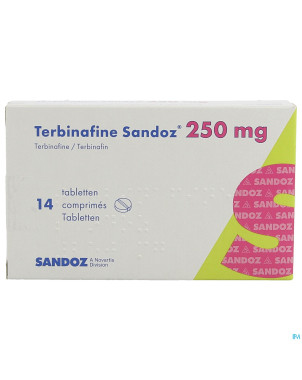 Terbinafine sandoz comp 14 x 250 mg