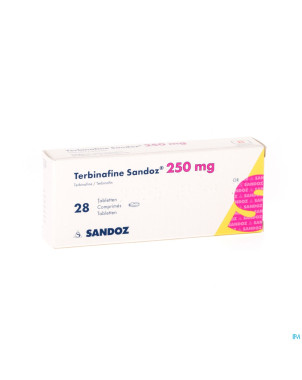 Terbinafine sandoz comp 28 x 250 mg